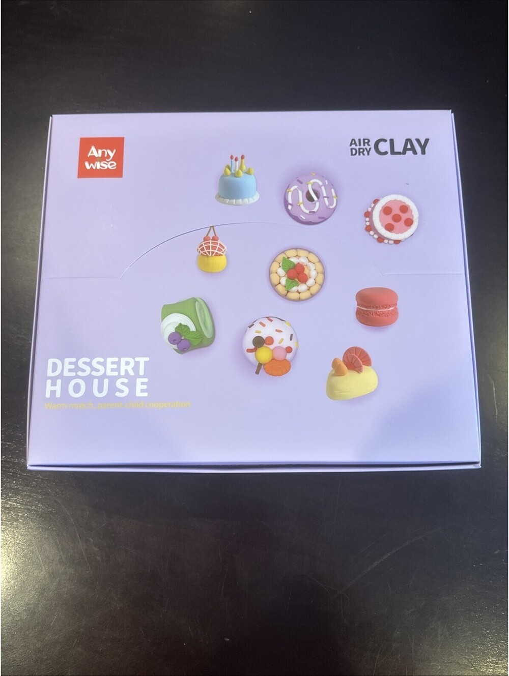 Anywise Air Dry Clay Dessert House Theme Craft Kit 12 Models